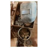 WELDING HELMET, LARGE CLEVES, TIRE CHAINS & MORE