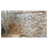 (7) SHEETS OF 3/8 OSB & (1) 1/4" OSB BOARD