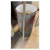 (2) METAL CANS & STOOL