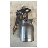 (2) PAINT GUNS, TOOLBOX & AIR CONTROL