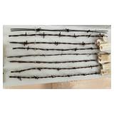 (30)+/- STRANDS OF BARBED WIRE