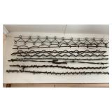 (34)+/- STRANDS OF BARBED WIRE
