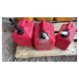 (2) 2 GAL GAS CANS & 1GAL GAS CAN