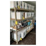 METAL SHELF MEASURES 102"W X 30"D X 72"T