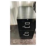 METAL TWO DRAWER FILE CABINET