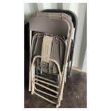 (6) METAL FOLDING CHAIRS