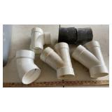 Assorted 4 inch PVC fittings SCH 30 & SCH 40