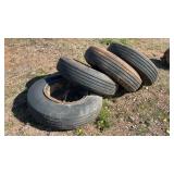 (4) SPARE ROLLER WHEELS