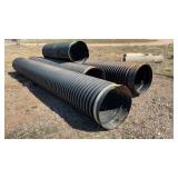 (4) POLY CULVERT PIECES