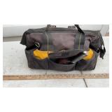 DEWALT TOOL BAG W/WRENCHES, SOCKETS & MISC TOOLS