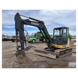 2017 JOHN DEERE 60G COMPACT. TRACK EXCAVATOR