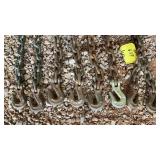 (4) ASSORTED CHAINS (5/16 & 3/8)