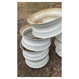 (4) PILOT HUB NEW STYLE 22.5 RIMS