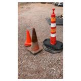 ORANGE TRAFFIC CONES VARIOUS SIZES