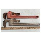 (3) 18" PIPE WRENCHES