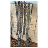 (5) ASSORTED CHAINS (5/16 MOSTLY)