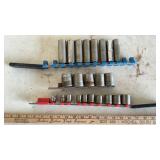 ASSORTED 1/2in. DEEP-WELL SOCKET SETS (SAE/METRIC)