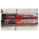 TOOL BOX LINER, MASK, GLOVES, SQIUAR & MISC.