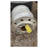 (2) OLD STYLE 24.5 RIMS