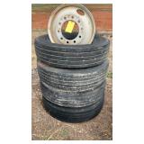 (4) NEW STYLE PILOT HUB WHEELS 22.5