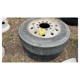 (2) OLD STYLE 24.5 WHEELS