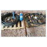 PIPE BORING TOOL W/ASSORTED BITS & OIL (WORKS)