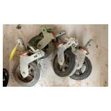 (4) SCAFFOLDING WHEELS