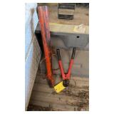 Post pounder & bolt cutter