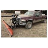 2002 DODGE RAM 2500 4X4 PICKUP W/SNOWPLOW