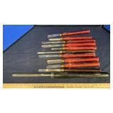 (10) WOOD LATHE TOOLS