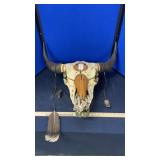 Buffalo Skull - Handpainted