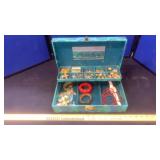 Jewelry Box w/ assorted costume jewelry