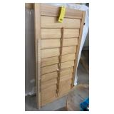 (2) Wood Window Shutters
