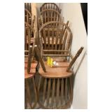 (6) WOOD CHAIRS