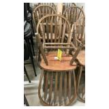 (6) WOOD CHAIRS