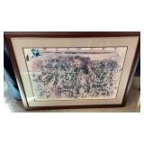 Stock Exchange framed by Leroy Neiman