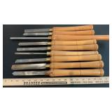 (9) HURRICANE BRAND TURNING TOOLS