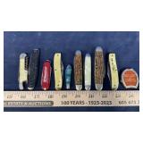 (10) ASSORTED POCKET KNIVES