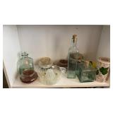 GLASS BOTTLES & CANDLES