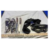 MILITARY POUCHES, & MISC. KNIVES