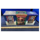 (3) HOLIDAY BUDWEISER STEINS & COORS POTTERY VASE