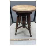 PIANO CHAIR WITH EAGLE CLAW FEET