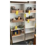 (3) WHITE SHELVES BOTH MEASURE 24.5"W X 10"D X 70T