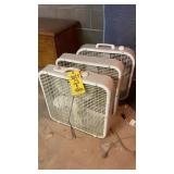 (3) BOX FANS