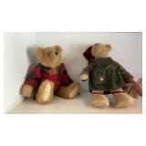TEDDY BEARS, BLOWN GLASS ANIMALS AND MISC