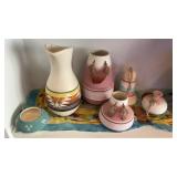 NATIVE AMERICAN THEMED POTTERY