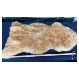 SHEEP SKIN MEASURES 42" L X 21"W
