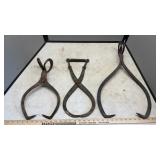 ICE TONGS, HAND AUGERS, CHAIN PLIERS AND MORE