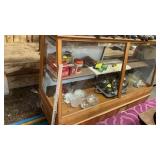 GLASS DISPLAY CABINET MEASURES 72"W X 24"D X 44"T
