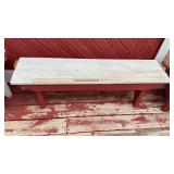 (4) SMALLER WOODEN BENCHES & CHAIR